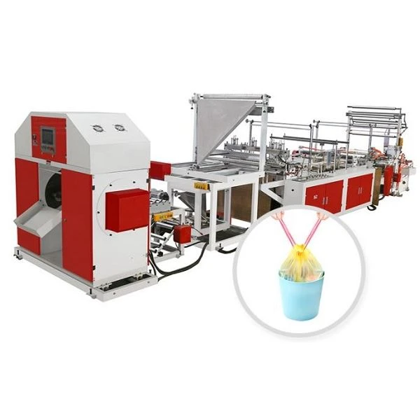 WSR800 Roll Garbage Bag Making Machine With Rope Seriese